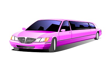 Image showing Pink Limo