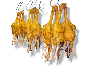 Image showing hanging chicken