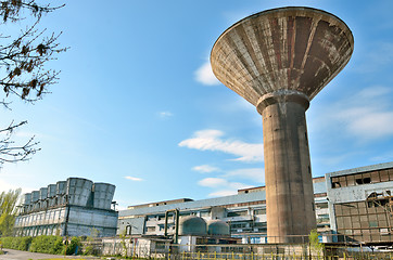 Image showing industrial water tower