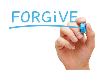 Image showing Forgive Blue Marker