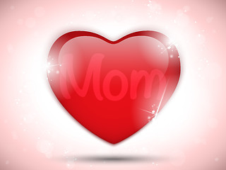 Image showing Happy Mother Day Heart Background