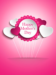 Image showing Happy Mother Day Heart Background