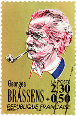 Image showing Georges Brassens Stamp