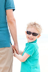 Image showing little boy at vacation