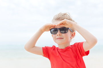 Image showing little boy at vacation