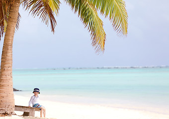 Image showing little boy at vacation