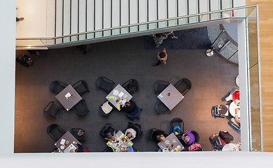 Image showing Top view of a restaurant