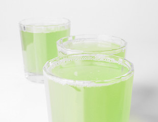 Image showing Green apple juice