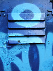 Image showing Tagged door