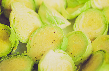 Image showing Retro look Brussel sprouts