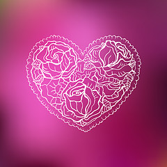 Image showing Ornamental Heart. Love.