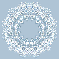 Image showing Lace background. Mandala.