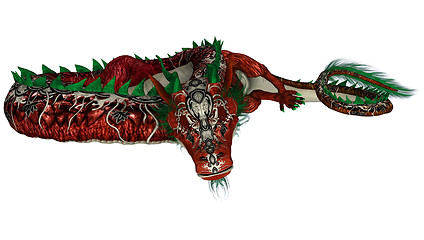 Image showing Red Eastern Dragon