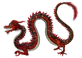 Image showing Red Eastern Dragon