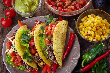 Image showing Mexican food Tacos