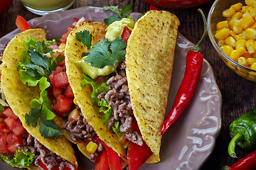 Image showing Mexican food Tacos