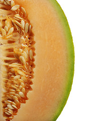 Image showing Side Of An Orange Honeydew Melon