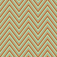 Image showing Abstract seamless retro zigzag ornament