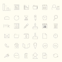 Image showing basic web icons