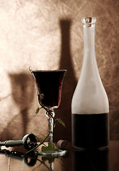 Image showing Red wine