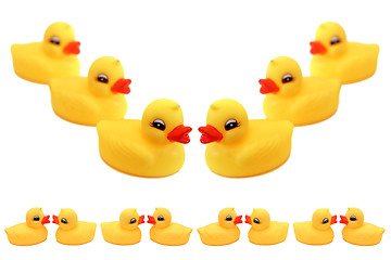 Image showing Rubber ducks