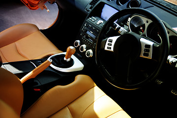 Image showing Modern sport car interior