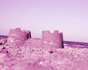 Image showing Sand castle