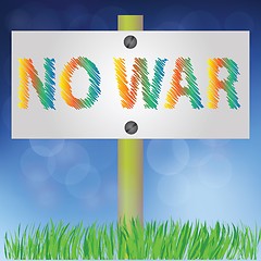 Image showing no war sign