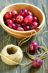 Image showing Pink easter eggs.