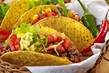 Image showing Mexican food Tacos