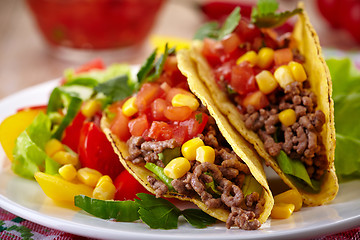 Image showing Mexican food Tacos