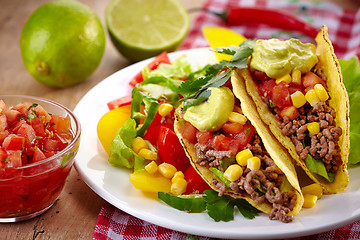 Image showing Mexican food Tacos