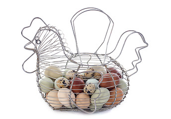 Image showing eggs basket