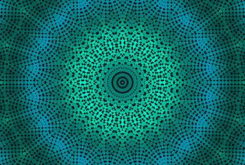 Image showing Radial dotted pattern 