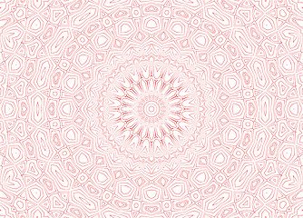 Image showing White background with abstract red pattern