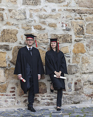 Image showing Couple in the Graduation Day