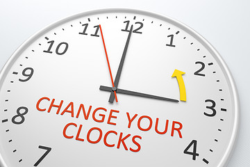 Image showing Change Your Clocks