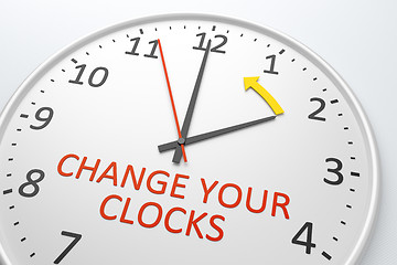 Image showing Change Your Clocks