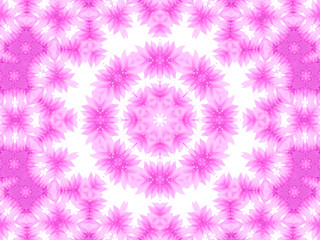 Image showing Abstract pattern of pink petals