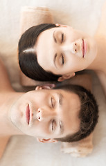 Image showing couple in spa