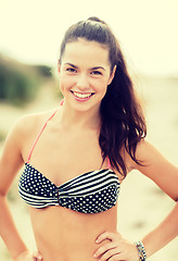 Image showing girl posing on the beach