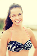 Image showing girl posing on the beach