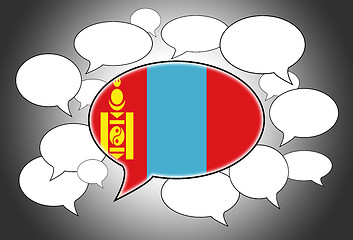 Image showing Communication concept - Speech cloud