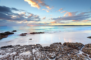 Image showing Dawn colours at Jervis Bay NSW Australia