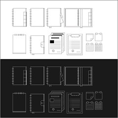Image showing Icons for notebooks