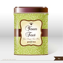 Image showing Vector box tea with place for your text.