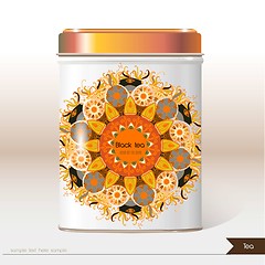 Image showing Vector box tea with place for your text.