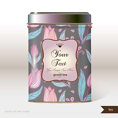 Image showing Vector box tea with place for your text.