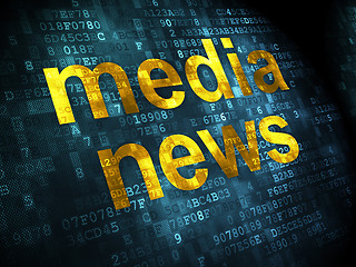 Image showing News concept: Media News on digital background