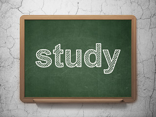 Image showing Education concept: Study on chalkboard background